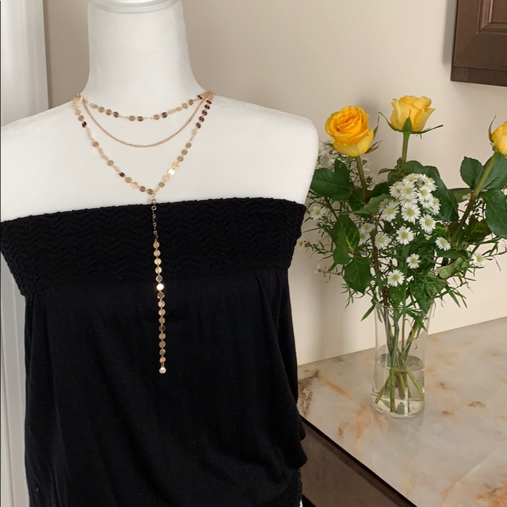 NECKLACE - MULTI LAYER GOLD - SHIMMERING & SEXY - Picture 6 of 8